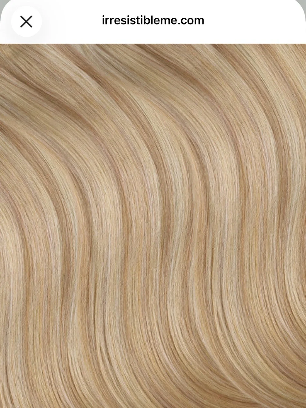 Irresistible Me 16” 140g Human Hair Clip-In Extensions Blonde 8-Piece
